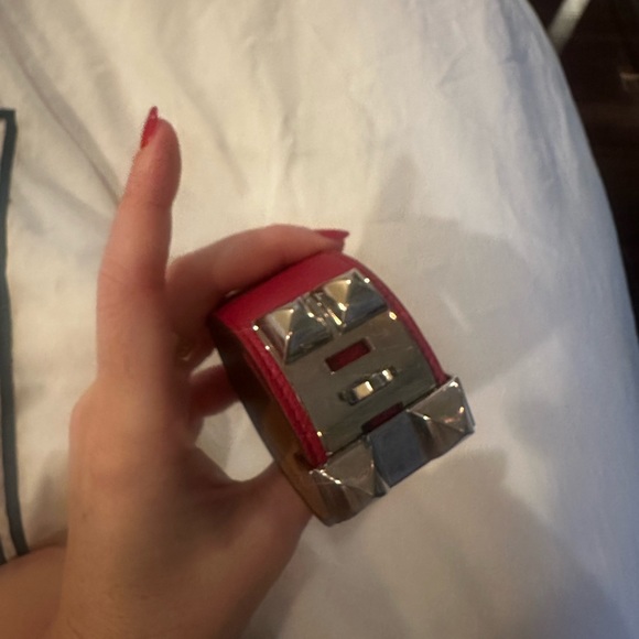 Hermes red CDC bracelet size small - Picture 4 of 4